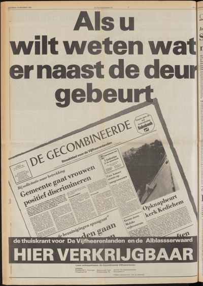 De Gecombineerde Midden Nederland, 10 december 1983