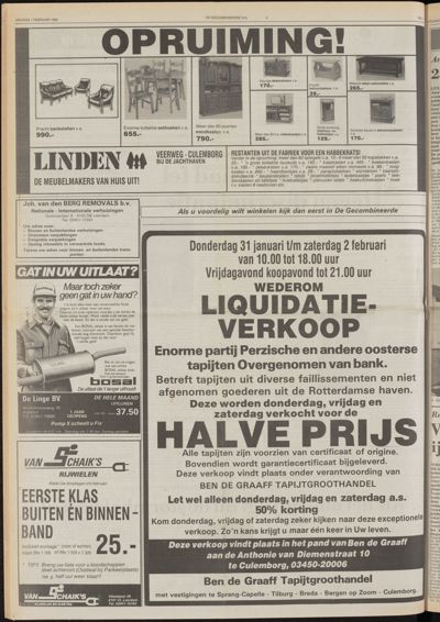 De Gecombineerde Vijfheerenlanden, 1 februari 1985