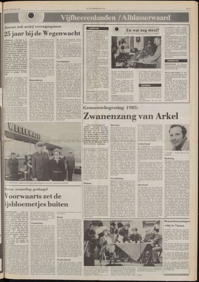 De Gecombineerde Vijfheerenlanden, 1 februari 1985