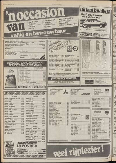 De Gecombineerde Vijfheerenlanden, 1 februari 1985