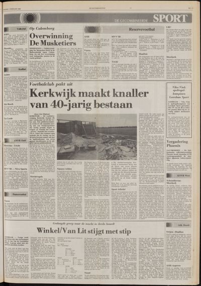 De Gecombineerde Vijfheerenlanden, 1 februari 1985