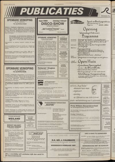 De Gecombineerde Vijfheerenlanden, 1 februari 1985