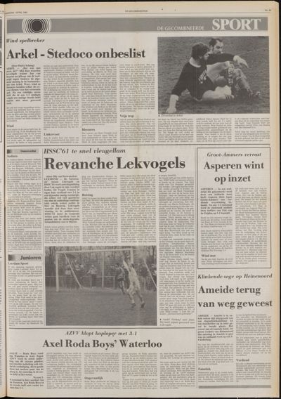 De Gecombineerde Vijfheerenlanden, 1 april 1985