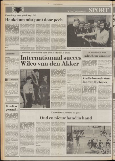 De Gecombineerde Vijfheerenlanden, 1 april 1985