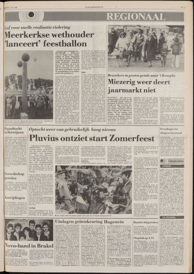 De Gecombineerde Vijfheerenlanden, 1 juli 1985