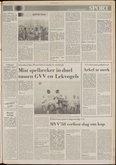 De Gecombineerde Vijfheerenlanden, 1 december 1986
