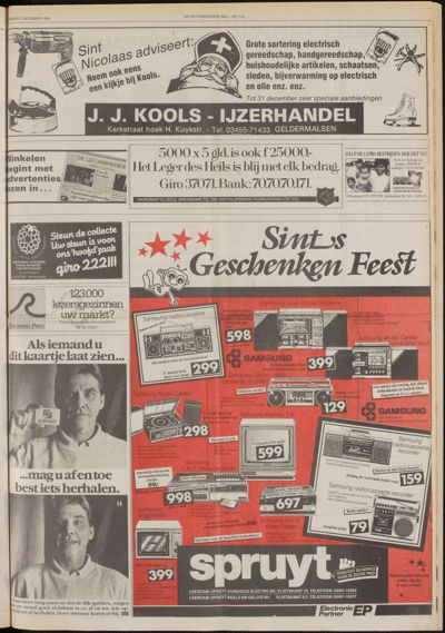 De Gecombineerde Vijfheerenlanden, 1 december 1986