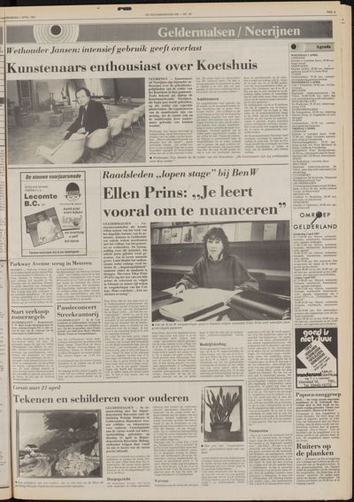 De Gecombineerde Vijfheerenlanden, 1 april 1987