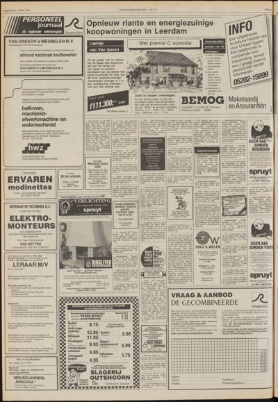 De Gecombineerde Vijfheerenlanden, 1 april 1987