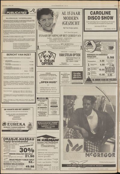De Gecombineerde Vijfheerenlanden, 1 april 1987