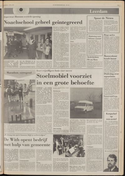 De Gecombineerde Vijfheerenlanden, 1 april 1987