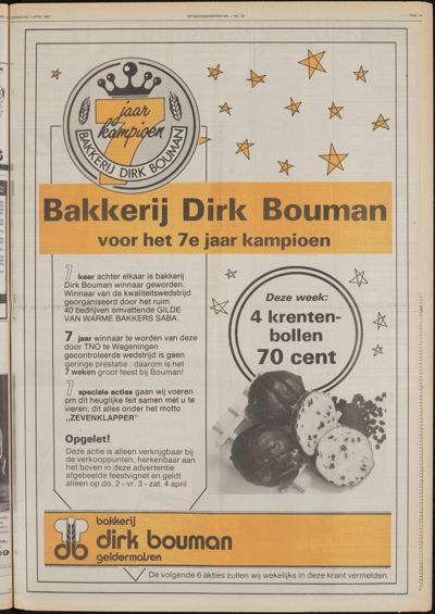 De Gecombineerde Vijfheerenlanden, 1 april 1987