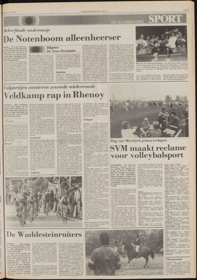 De Gecombineerde Vijfheerenlanden, 1 juni 1987