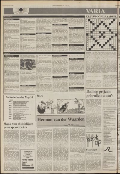 De Gecombineerde Vijfheerenlanden, 1 juli 1987