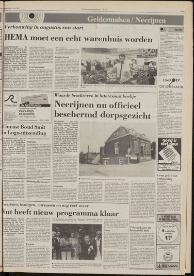 De Gecombineerde Vijfheerenlanden, 1 juli 1987