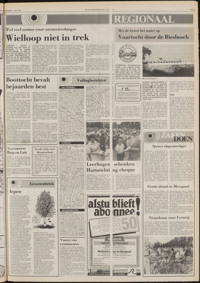 De Gecombineerde Vijfheerenlanden, 1 juli 1987