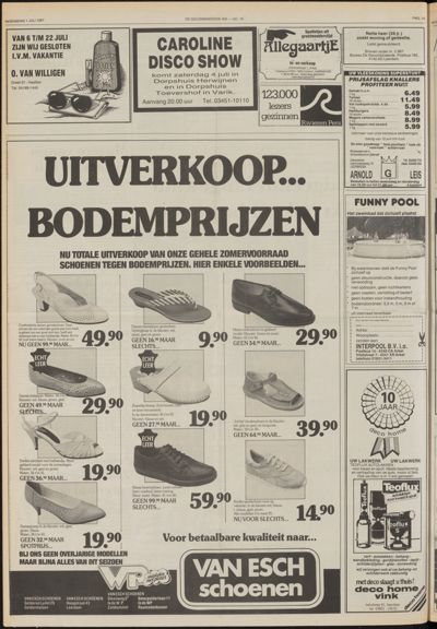 De Gecombineerde Vijfheerenlanden, 1 juli 1987