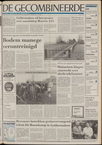 De Gecombineerde Vijfheerenlanden, 1 februari 1988