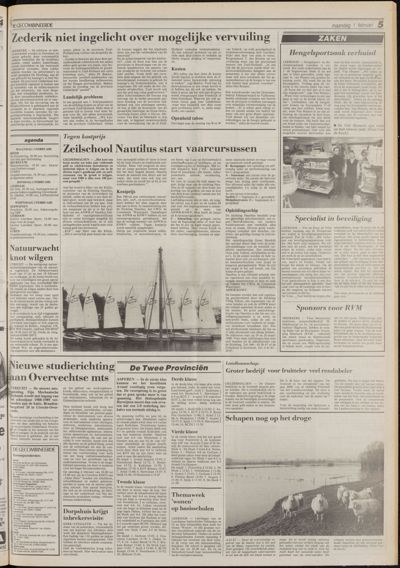De Gecombineerde Vijfheerenlanden, 1 februari 1988