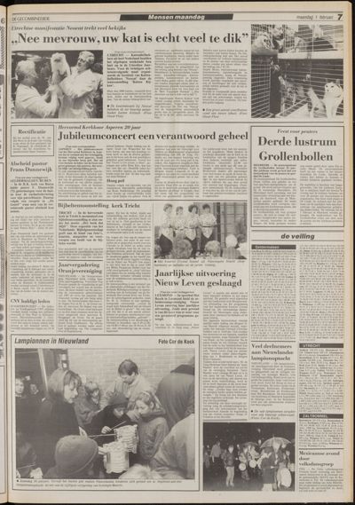 De Gecombineerde Vijfheerenlanden, 1 februari 1988