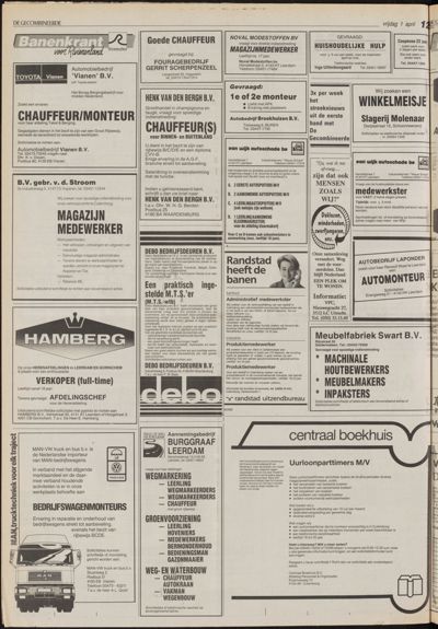 De Gecombineerde Vijfheerenlanden, 1 april 1988