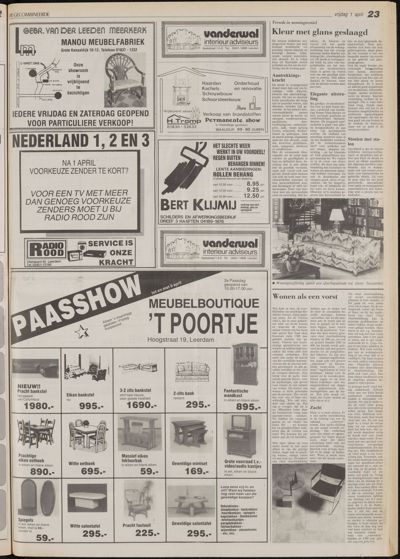 De Gecombineerde Vijfheerenlanden, 1 april 1988