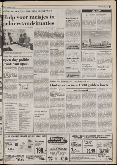 De Gecombineerde Vijfheerenlanden, 1 juni 1988