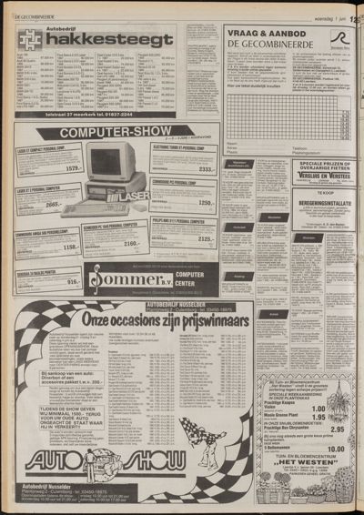 De Gecombineerde Vijfheerenlanden, 1 juni 1988