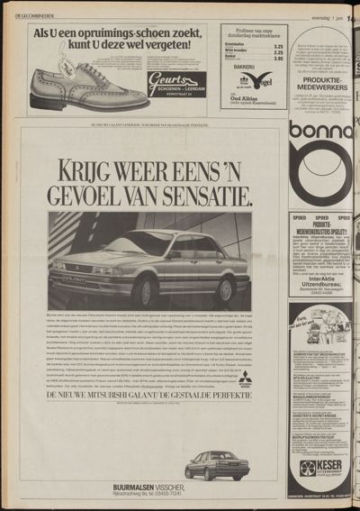 De Gecombineerde Vijfheerenlanden, 1 juni 1988