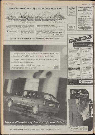 De Gecombineerde Vijfheerenlanden, 1 juni 1988