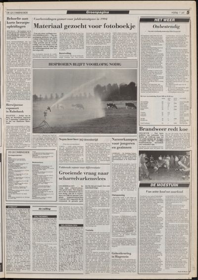 De Gecombineerde Vijfheerenlanden, 1 juli 1988