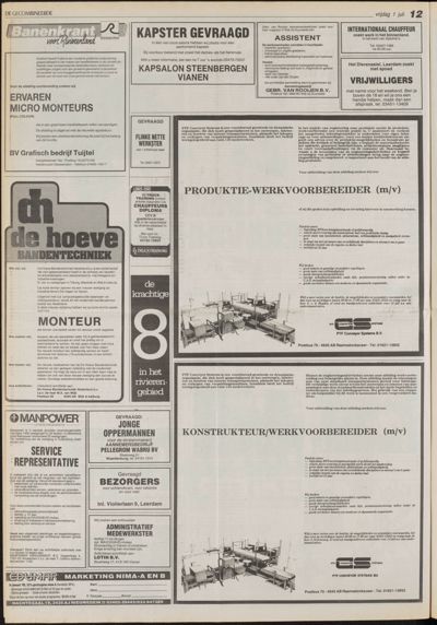 De Gecombineerde Vijfheerenlanden, 1 juli 1988