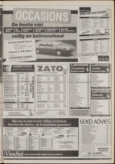 De Gecombineerde Vijfheerenlanden, 1 juli 1988