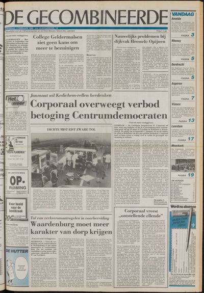 De Gecombineerde Vijfheerenlanden, 1 februari 1989