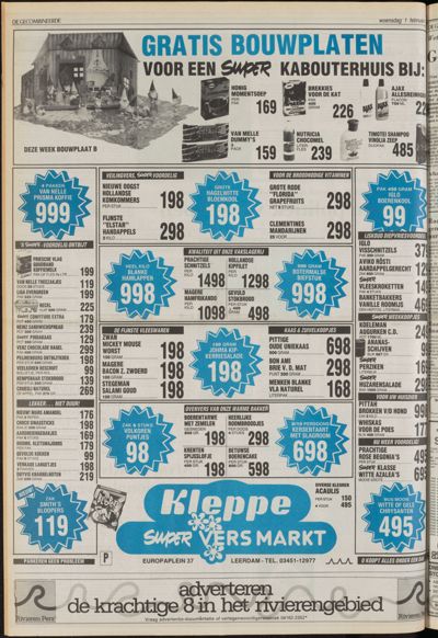 De Gecombineerde Vijfheerenlanden, 1 februari 1989