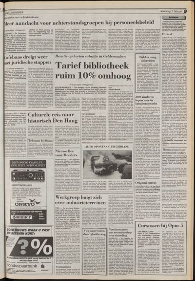 De Gecombineerde Vijfheerenlanden, 1 februari 1989