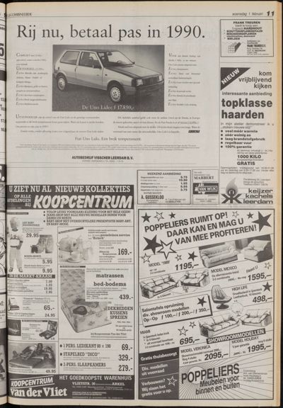 De Gecombineerde Vijfheerenlanden, 1 februari 1989