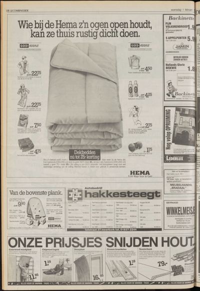De Gecombineerde Vijfheerenlanden, 1 februari 1989