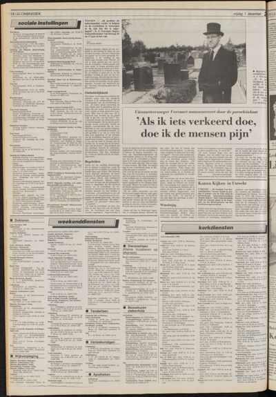 De Gecombineerde Vijfheerenlanden, 1 december 1989