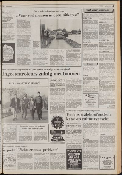 De Gecombineerde Vijfheerenlanden, 1 december 1989