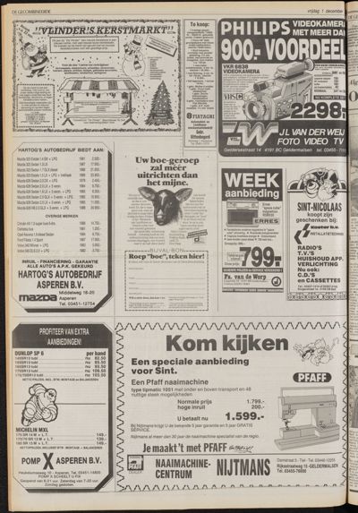 De Gecombineerde Vijfheerenlanden, 1 december 1989