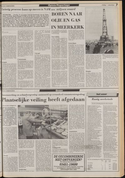 De Gecombineerde Vijfheerenlanden, 1 december 1989