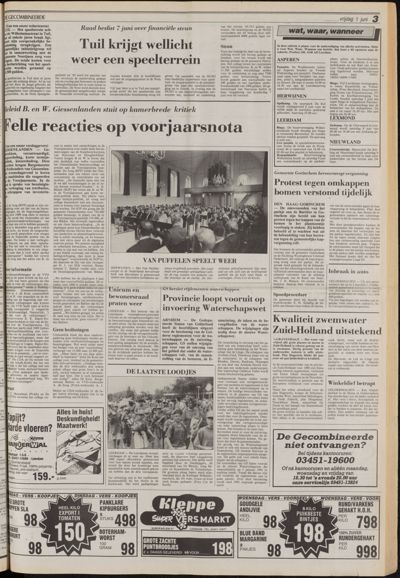De Gecombineerde Vijfheerenlanden, 1 juni 1990