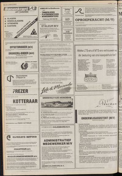 De Gecombineerde Vijfheerenlanden, 1 juni 1990