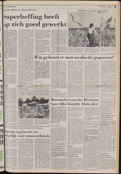 De Gecombineerde Vijfheerenlanden, 1 augustus 1990