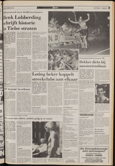 De Gecombineerde Vijfheerenlanden, 1 augustus 1990