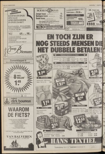De Gecombineerde Vijfheerenlanden, 1 augustus 1990
