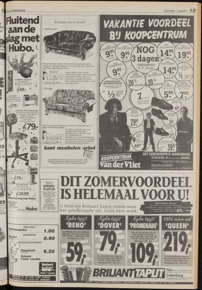 De Gecombineerde Vijfheerenlanden, 1 augustus 1990