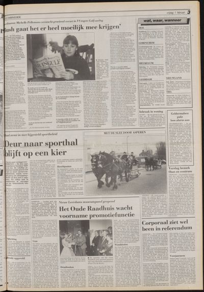 De Gecombineerde Vijfheerenlanden, 1 februari 1991