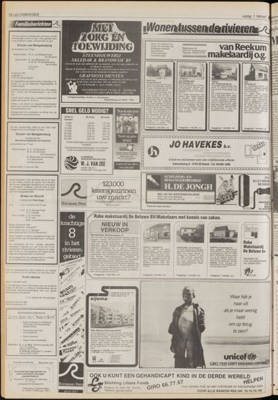 De Gecombineerde Vijfheerenlanden, 1 februari 1991